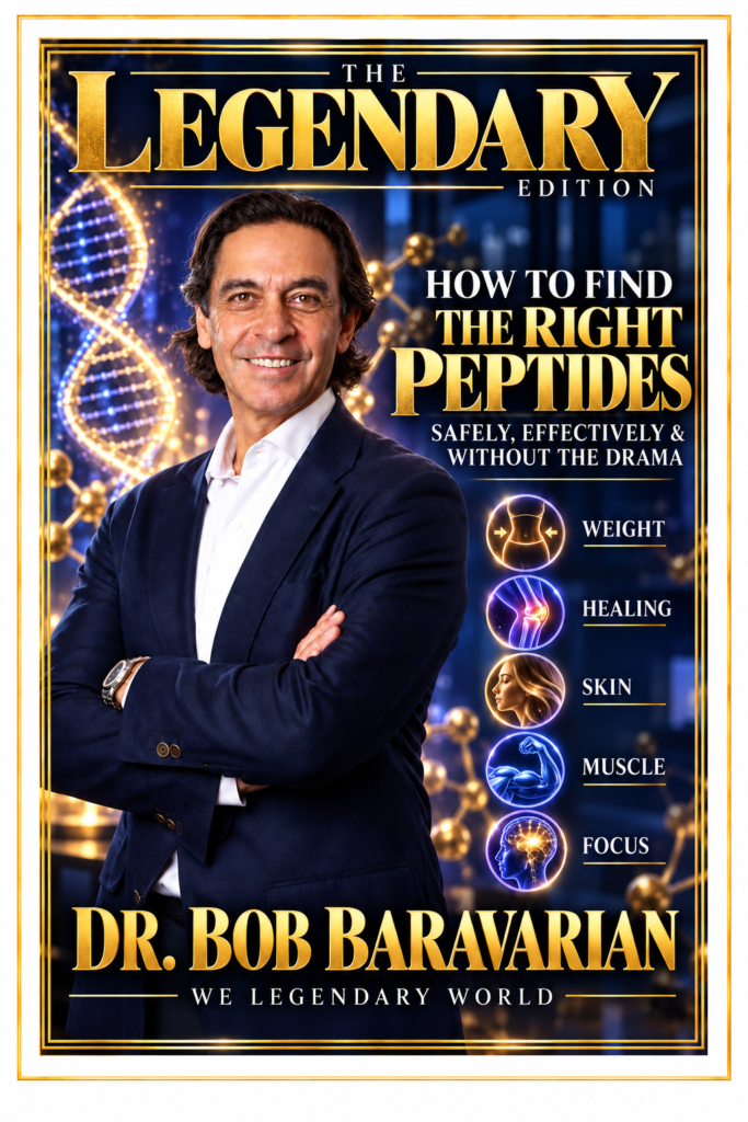DR. BOB BARAVARIAN: HOW TO FIND THE RIGHT PEPTIDES — SAFELY, EFFECTIVELY AND WITHOUT THE DRAMA